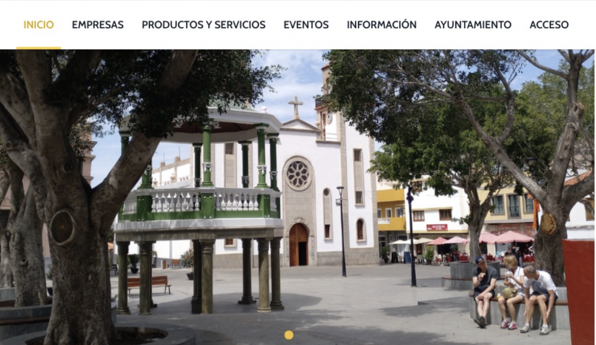 La Aldea cuenta con un portal web donde se muestra la oferta comercial del municipio