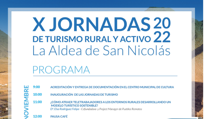 El Ayuntamiento organiza la décima edición de las Jornadas de Turismo Rural y Activo de La Aldea de San Nicolás